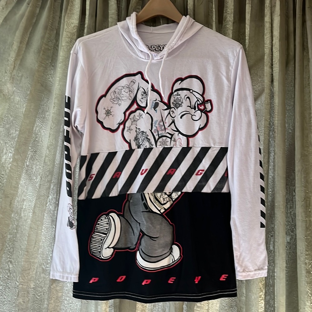 SOLD Savage Popeye Long Sleeve Hoodie